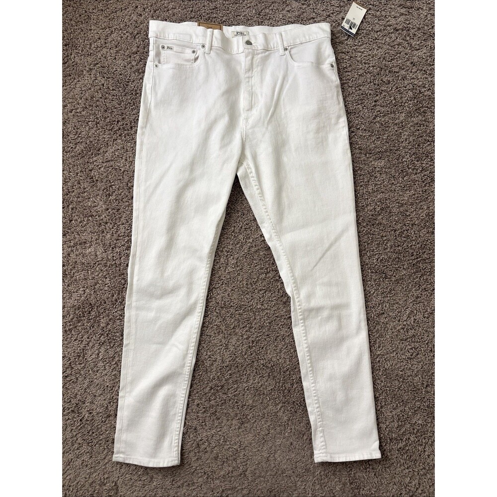 Polo Ralph Lauren High-Rise Skinny Ankle Jean White Women's Size 33 High Stretch